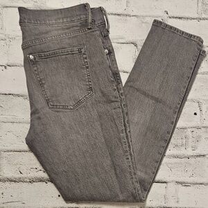 H&M Mens Grey Skinny Jeans 34x32 Stretch Denim Modern Fit